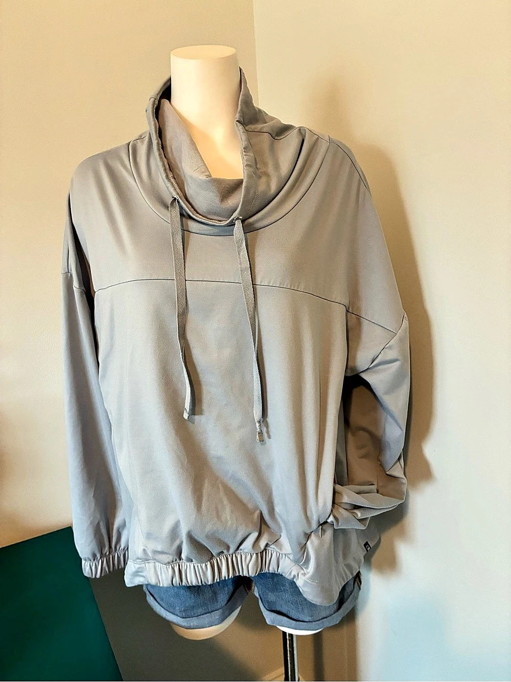 FABLETICS Zaylee Funnel Neck Tunic Gray XXL
